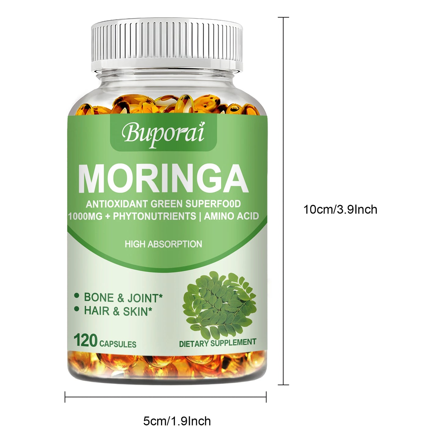Moringa Natural Supplement Fat Burn and Anti-inflammatory - SCENICBELLE