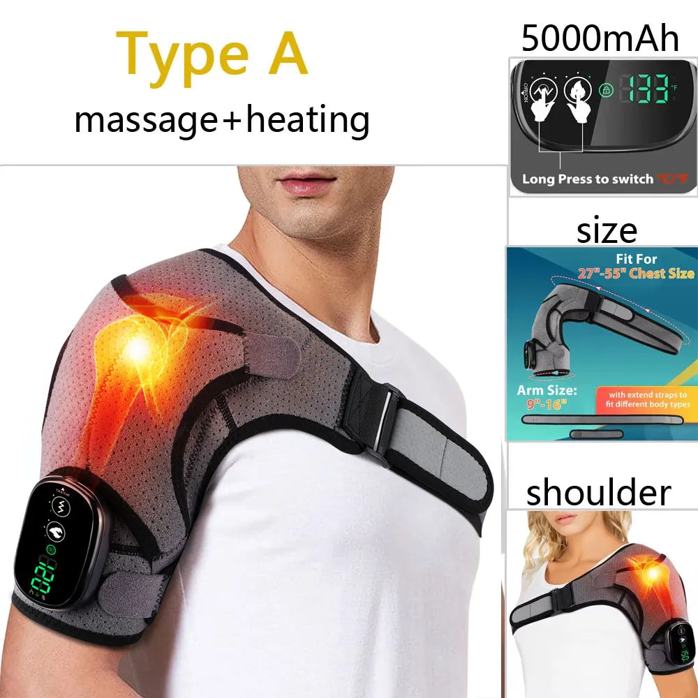 Nucomfy™ Electric Shoulder Massager and Muscle Relaxer Belt - SCENICBELLE