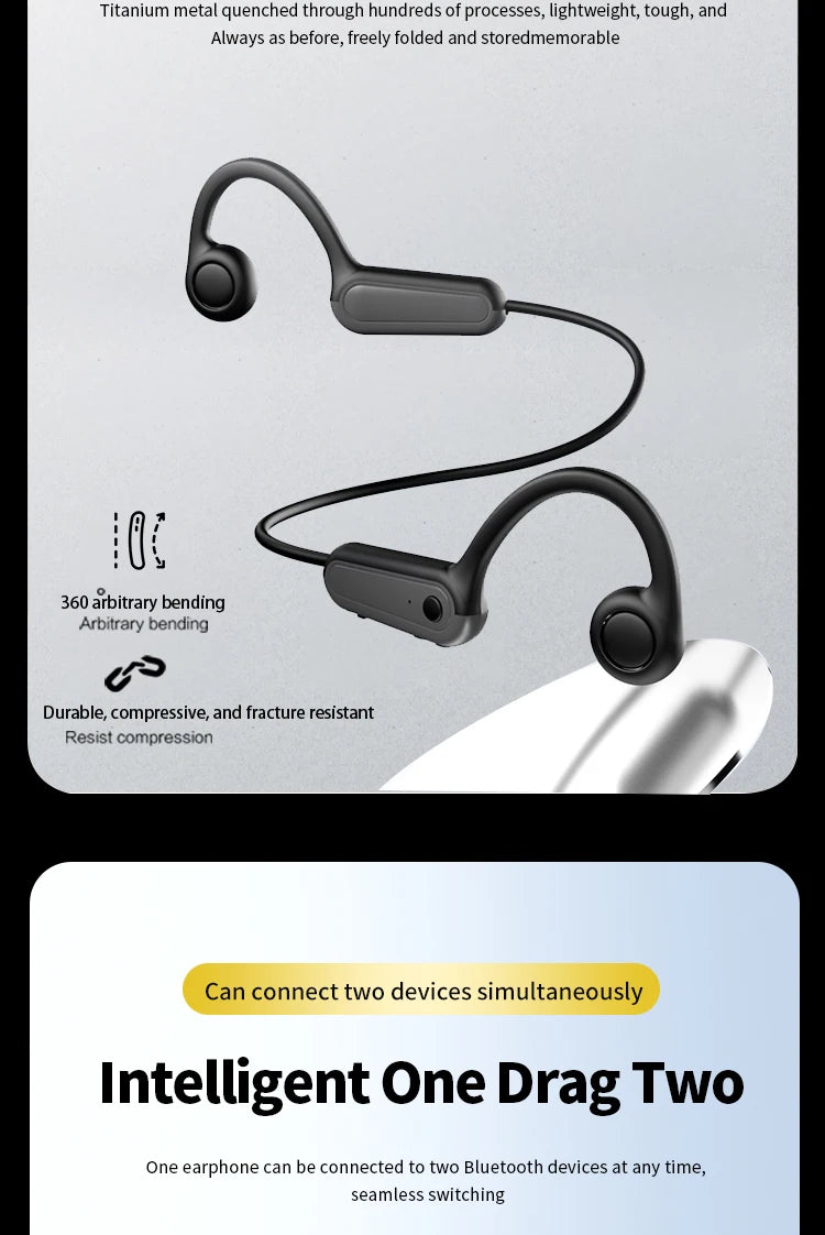SCENICBELLE™ Wireless Waterproof Ear Hook Headphones - SCENICBELLE