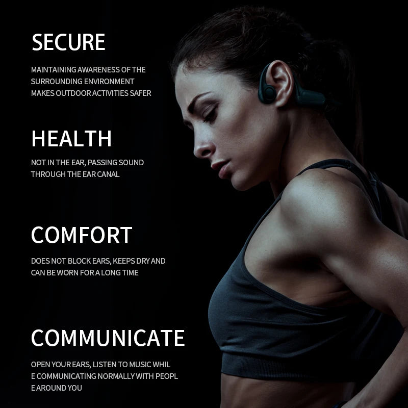 SCENICBELLE™ Wireless Waterproof Ear Hook Headphones - SCENICBELLE