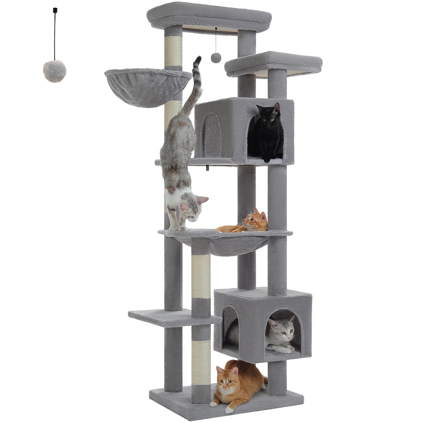 PetJiggle™ Multilevel Large Cat Tree House - SCENICBELLE