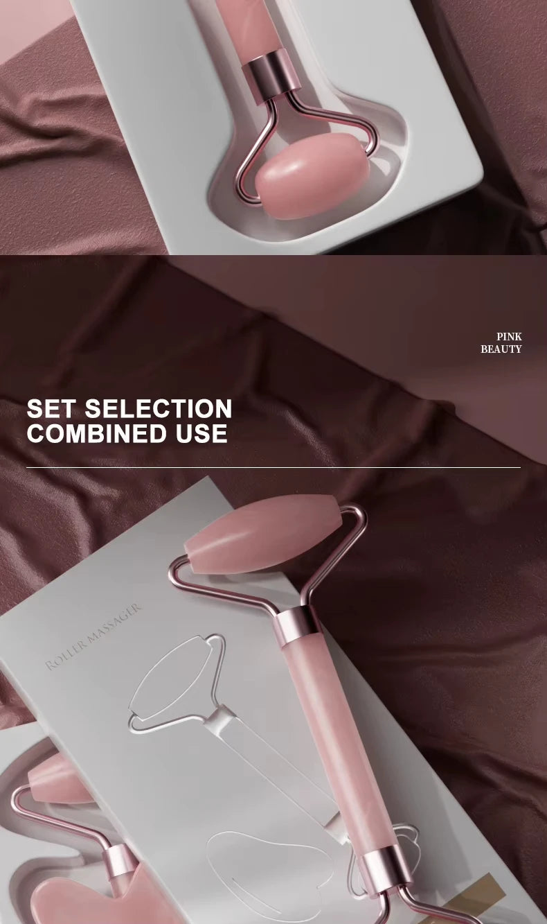 SCENICBELLE™ Jade Roller Gua Sha Massager