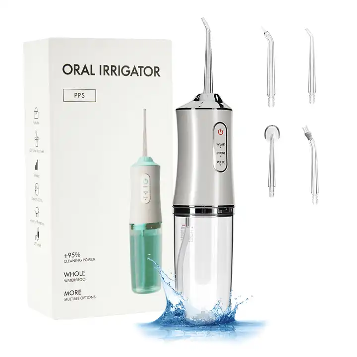 H2O Dental Water Flosser – Portable Oral Irrigator with 5 Modes