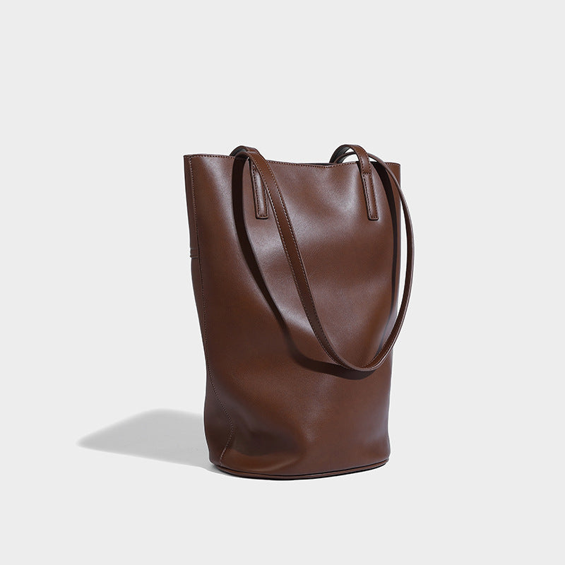 Classic Bucket Tote Leather Shoulder bag