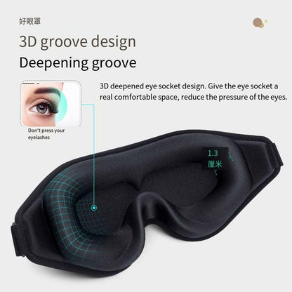 3D Sleeping Mask black image2