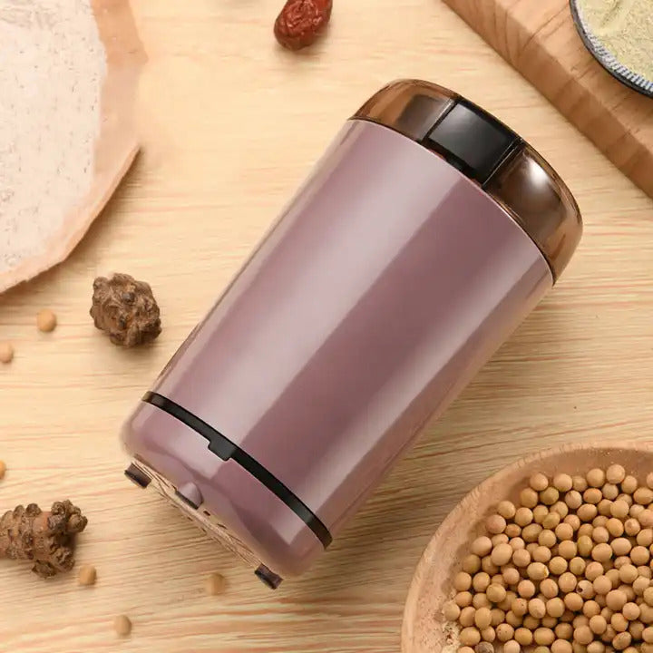 Mini Electric Coffee Grinder  Precision Mill for Nuts, Seeds and Spices  Stainless Steel Blades, 110V 150W Ideal for Home Brewing