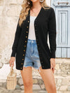 Long Sleeve Knit Ribbed Cardigans H73A2BFD96