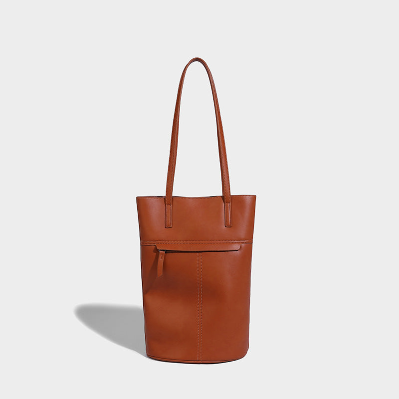 Classic Bucket Tote Leather Shoulder bag