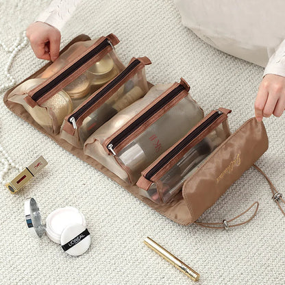 Nucomfy™ 4 In 1 Rollup Cosmetic Bag Toiletry