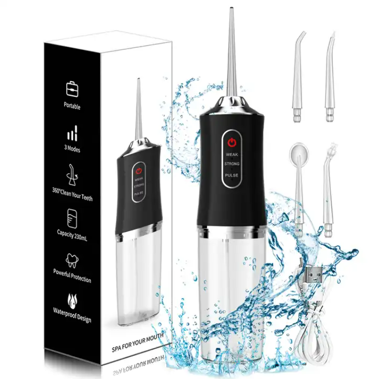 H2O Dental Water Flosser – Portable Oral Irrigator with 5 Modes