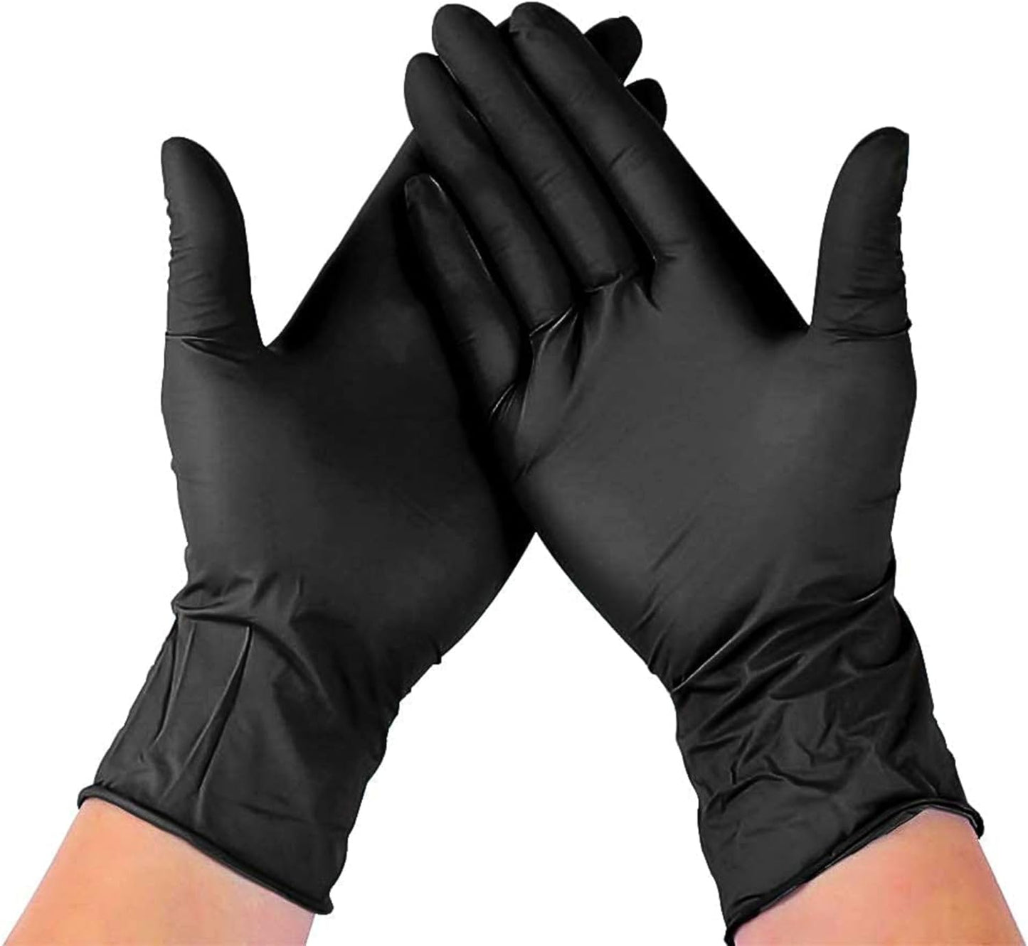 Nucomfy™ Disposable Nitrile Gloves Small - 100pcs Pack [Black]