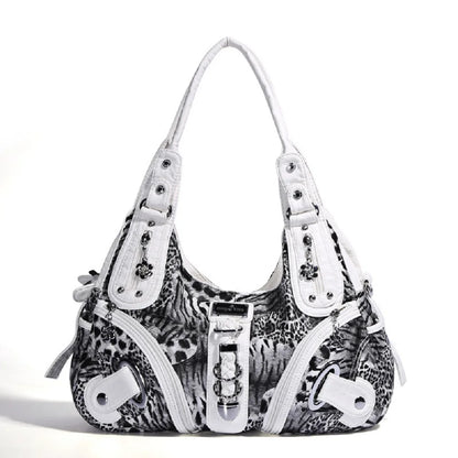 Women Leopard Hobos Tote Bag