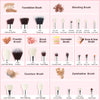 Makeup brushes set 25pcs Makeup Brush Professional, Natural-Synthetic Foundation Powder Blending Eyeshadow T195