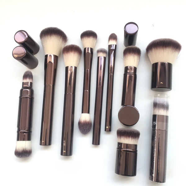 Makeup Brushes Set - Professional Metal Handle with Box