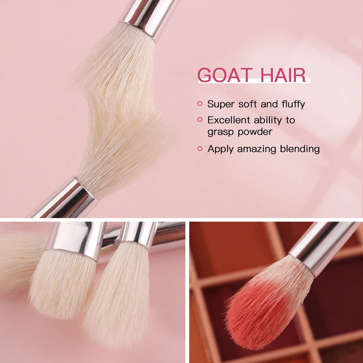Makeup brushes set Professional Natural goat hair brushes Foundation Powder Contour Eyeshadow makeup brushes
