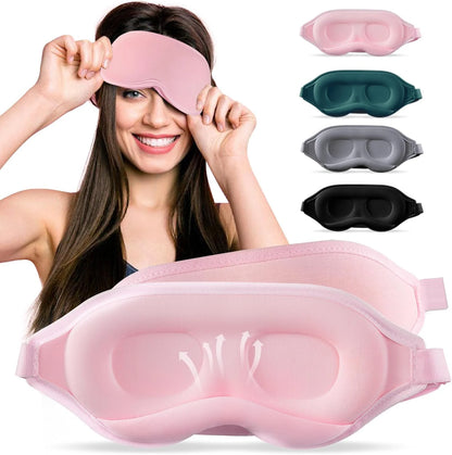 Nucomfy™ 3D Sleep Mask - Adjustable Sleep Mask with No Pressure on the Eyes