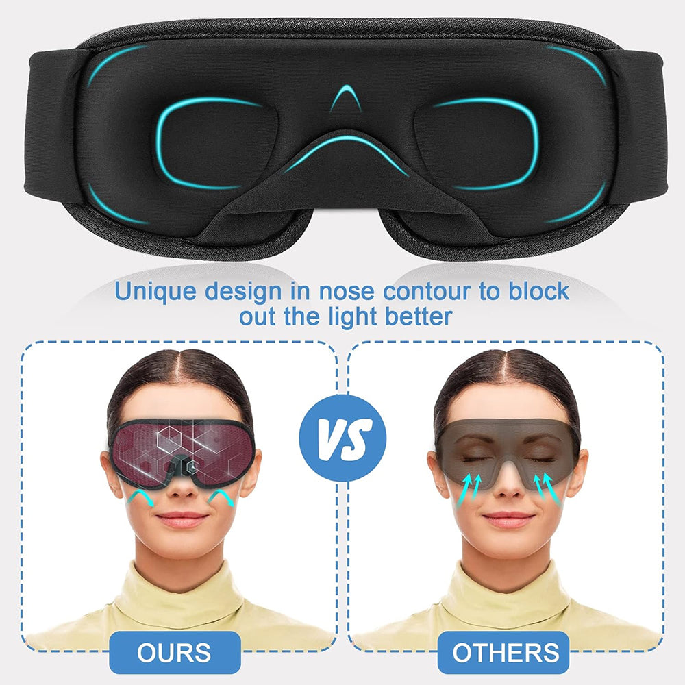 Nucomfy™ 3D Sleep Mask - Adjustable Sleep Mask with No Pressure on the Eyes