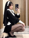 Nun's Outfit Cos Women's TikTok Sexy Dress Uniform Cosplay plus Size Cheongsam Gift Halloween Suit