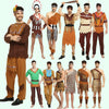 Savage Costume Primitive Man African Wild Man Indian Clothes Men Women Leopard Print Aborigines Hunter Costume