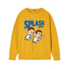 Super Popular INS Water Flower Brothers Spring and Autumn round Neck Sweatshirt