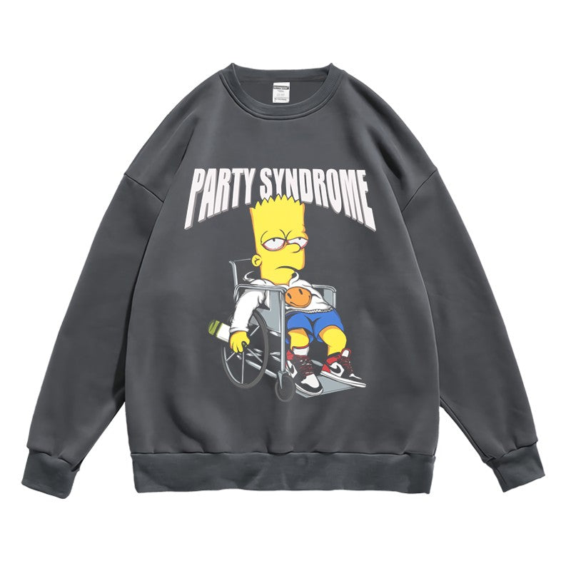 Men's and Women's Simpsons Cartoon Sweater Spring and Autumn Animation