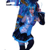Jiangcheng Muhatsune Miku Cos Costume Anime Silver Patent Leather JK Suit Cosplay Official Costume Female
