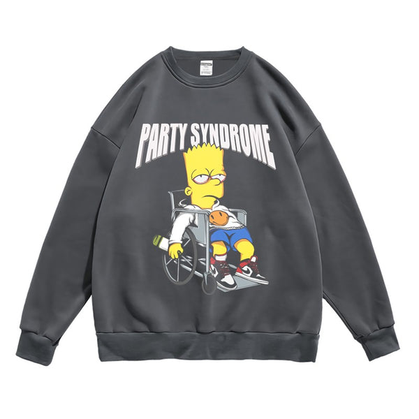 Men's and Women's Simpsons Cartoon Sweater Spring and Autumn Animation