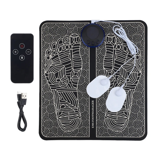 EMS Foot Massager Pad with Remote Control