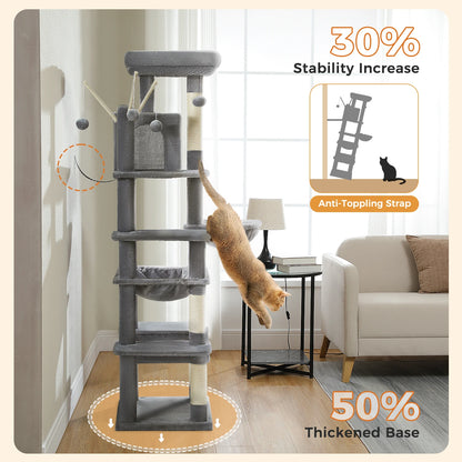 PetJiggle™ Multilevel Large Cat Tree House