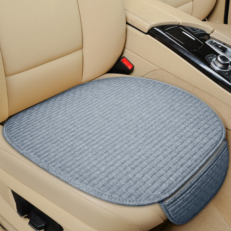 Car Seat Cover Front/ Rear/ Full Set Choose Car Seat Protector Cushion Linen Fabric Car Accessories Universal Size Anti-slip