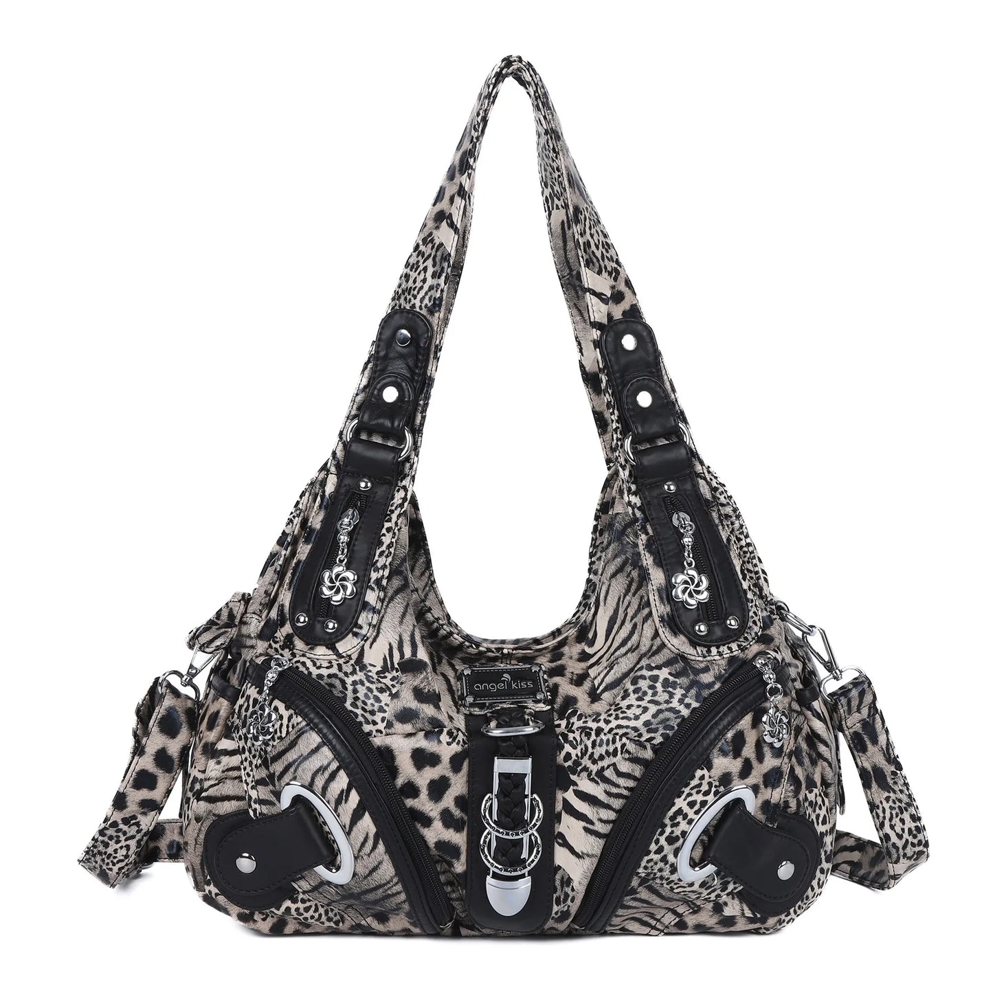 Women Leopard Hobos Tote Bag