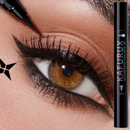 3 Colors Double Head Star Seal Eyeliner Pencil