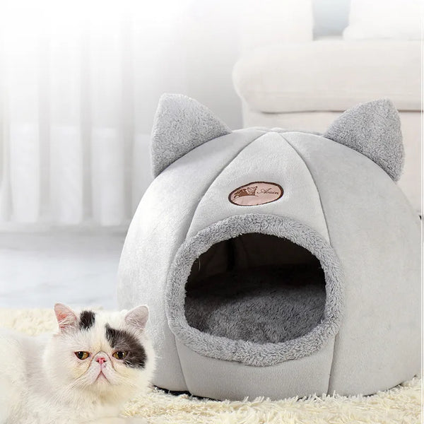 Pets Deep Sleep Winter Cat Bed Pets Tent Indoor Cama Gato