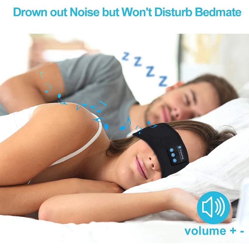 Eye Mask with Wireless Bluetooth Headset Headband