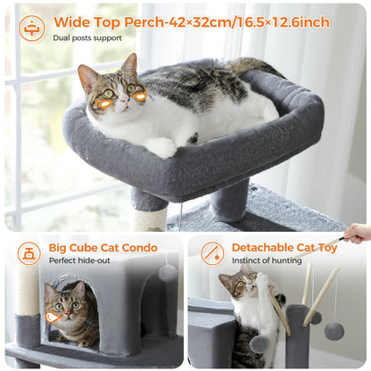 PetJiggle™ Multilevel Large Cat Tree House