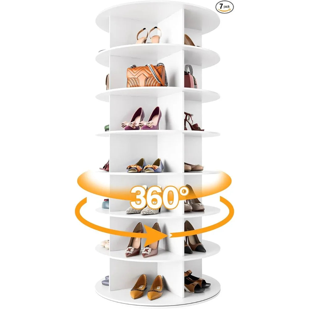 Rotating Shoe Rack 360 Degree 7 Layers