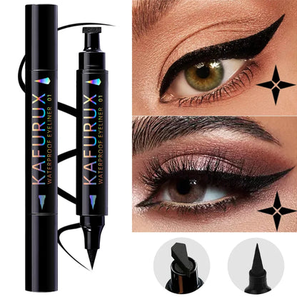 3 Colors Double Head Star Seal Eyeliner Pencil