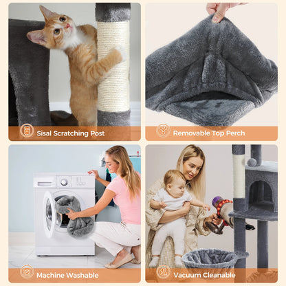 PetJiggle™ Multilevel Large Cat Tree House