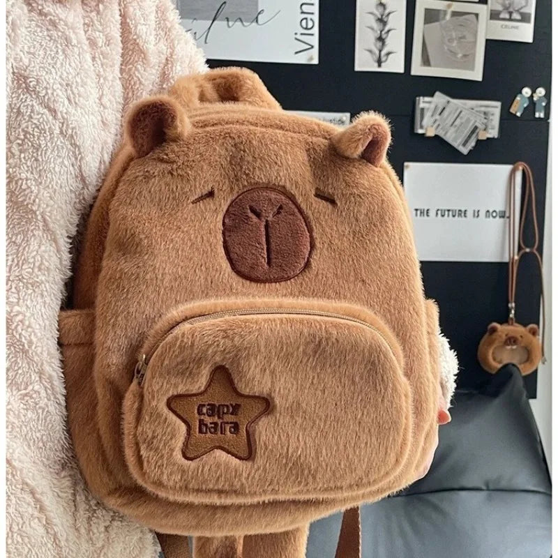 Cosmetic Plush Backpack