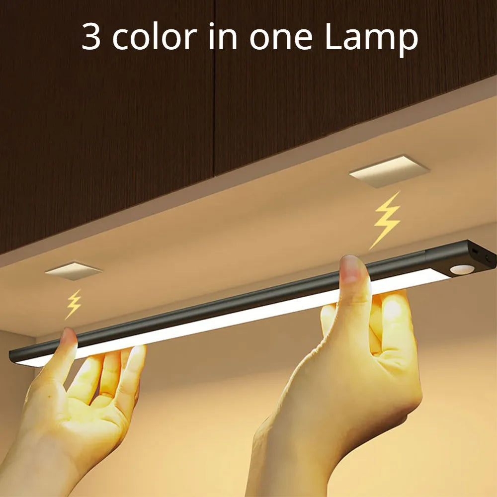 Motion Sensor Light Wireless LED Night Light USB Rechargeable Night Lamp For Kitchen LED
