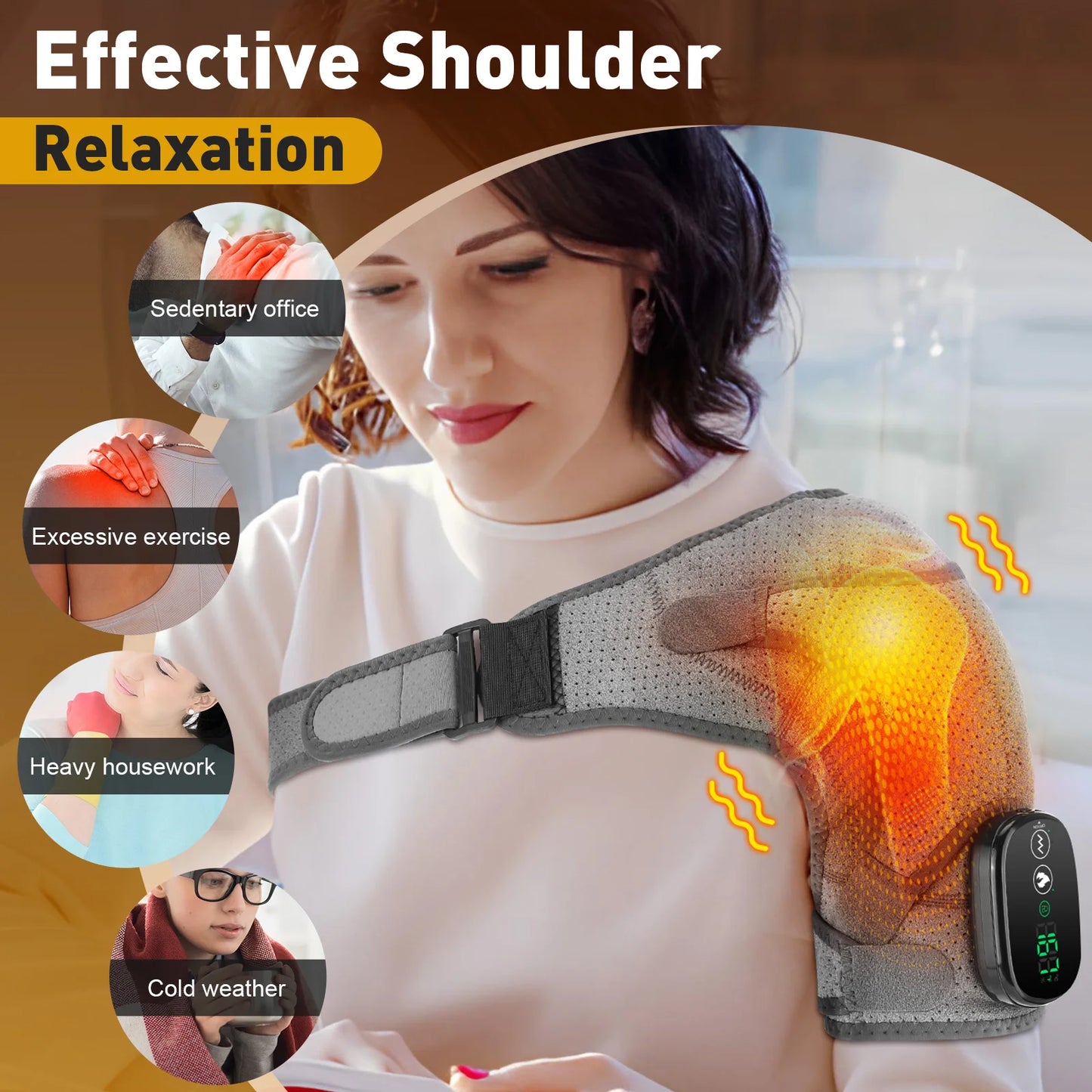 Nucomfy™ Electric Shoulder Massager and Muscle Relaxer Belt