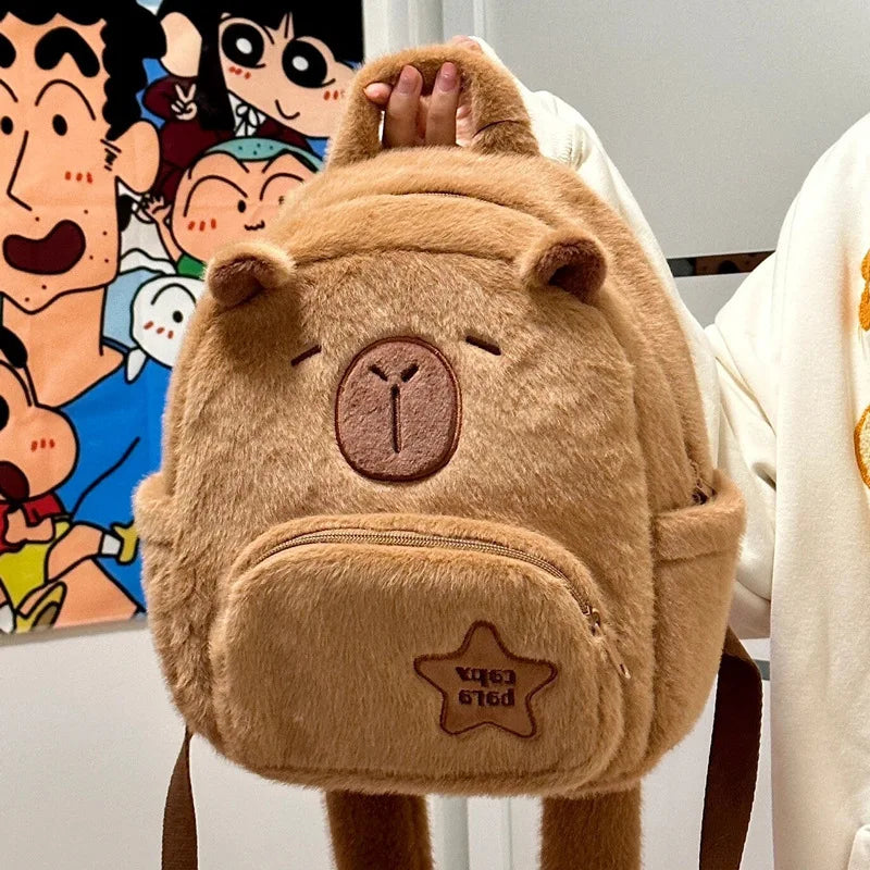 Cosmetic Plush Backpack