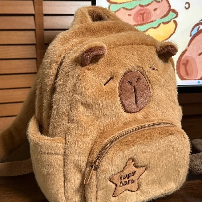 Cosmetic Plush Backpack