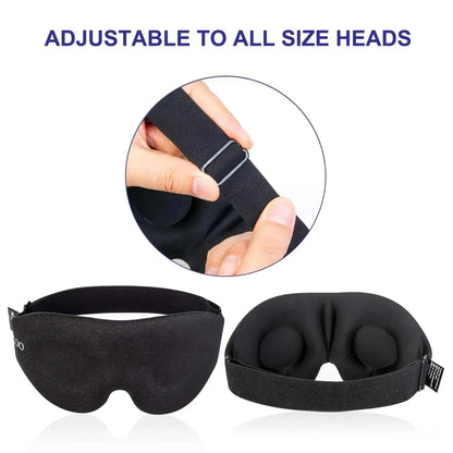 Nucomfy™ 3D Sleep Mask - Adjustable Sleep Mask with No Pressure on the Eyes