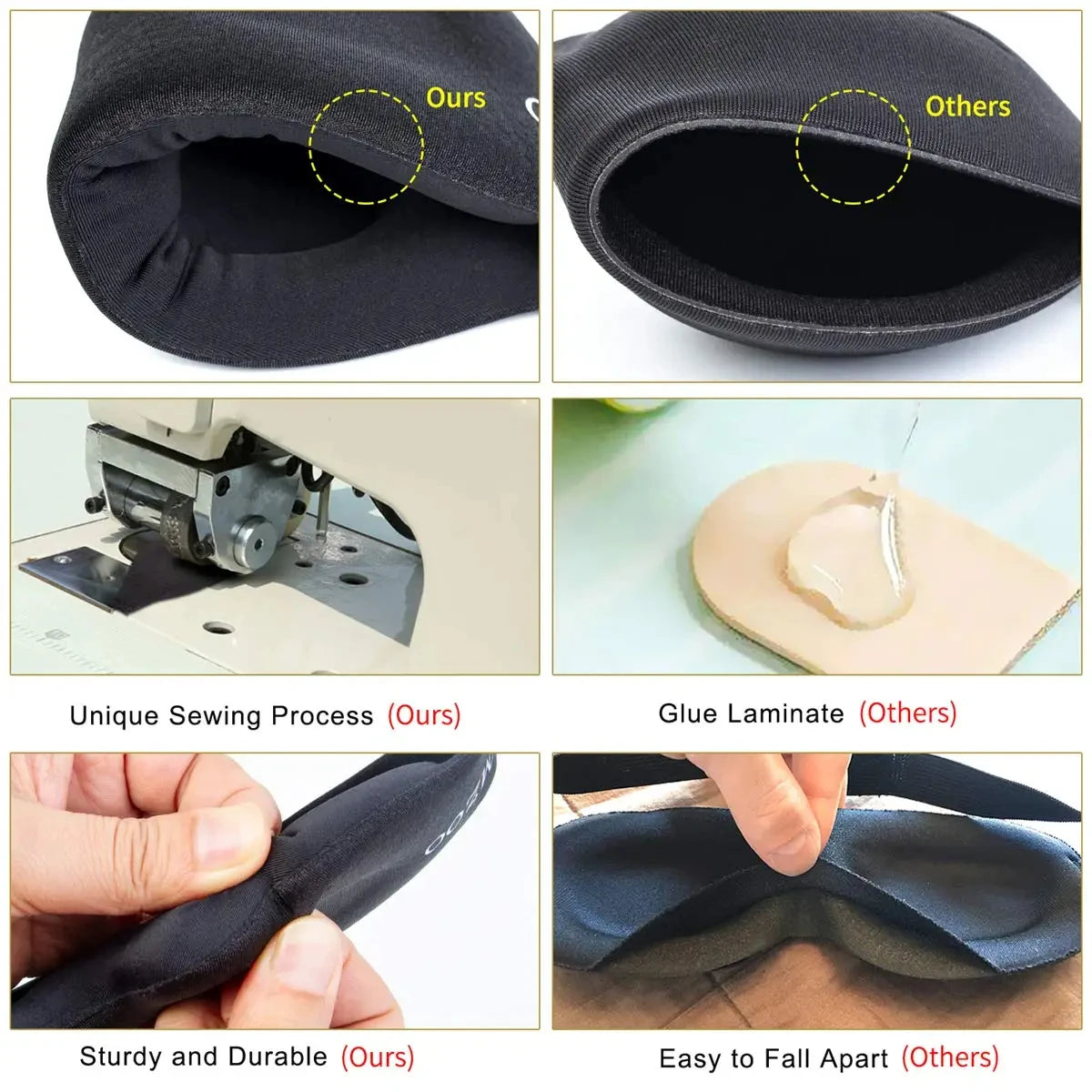 Nucomfy™ 3D Sleep Mask - Adjustable Sleep Mask with No Pressure on the Eyes