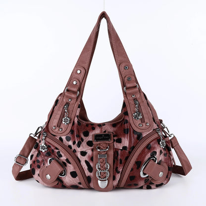 Women Leopard Hobos Tote Bag