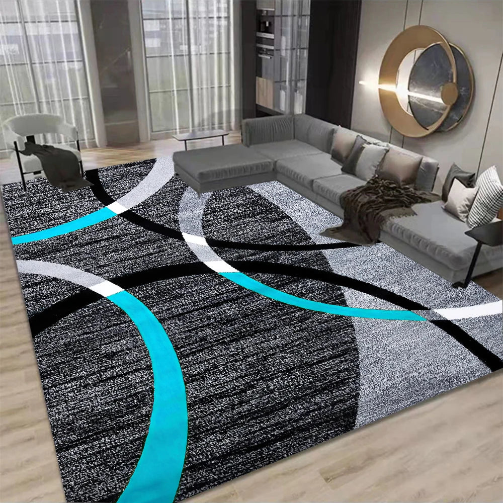 Nordic Geometric Carpet for Living Rooms