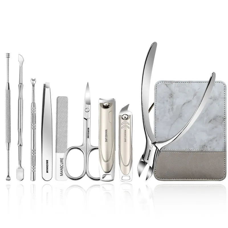 9 in 1 Personal Care Stainless Steel Manicure Set