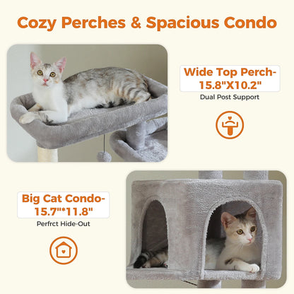 PetJiggle™ Multilevel Large Cat Tree House