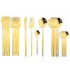 Exquisite Elegance: The Luxurious Golden Cutlery Set, Tableware, Flatware Set - Perfect for Elegant Dining [24pcs]